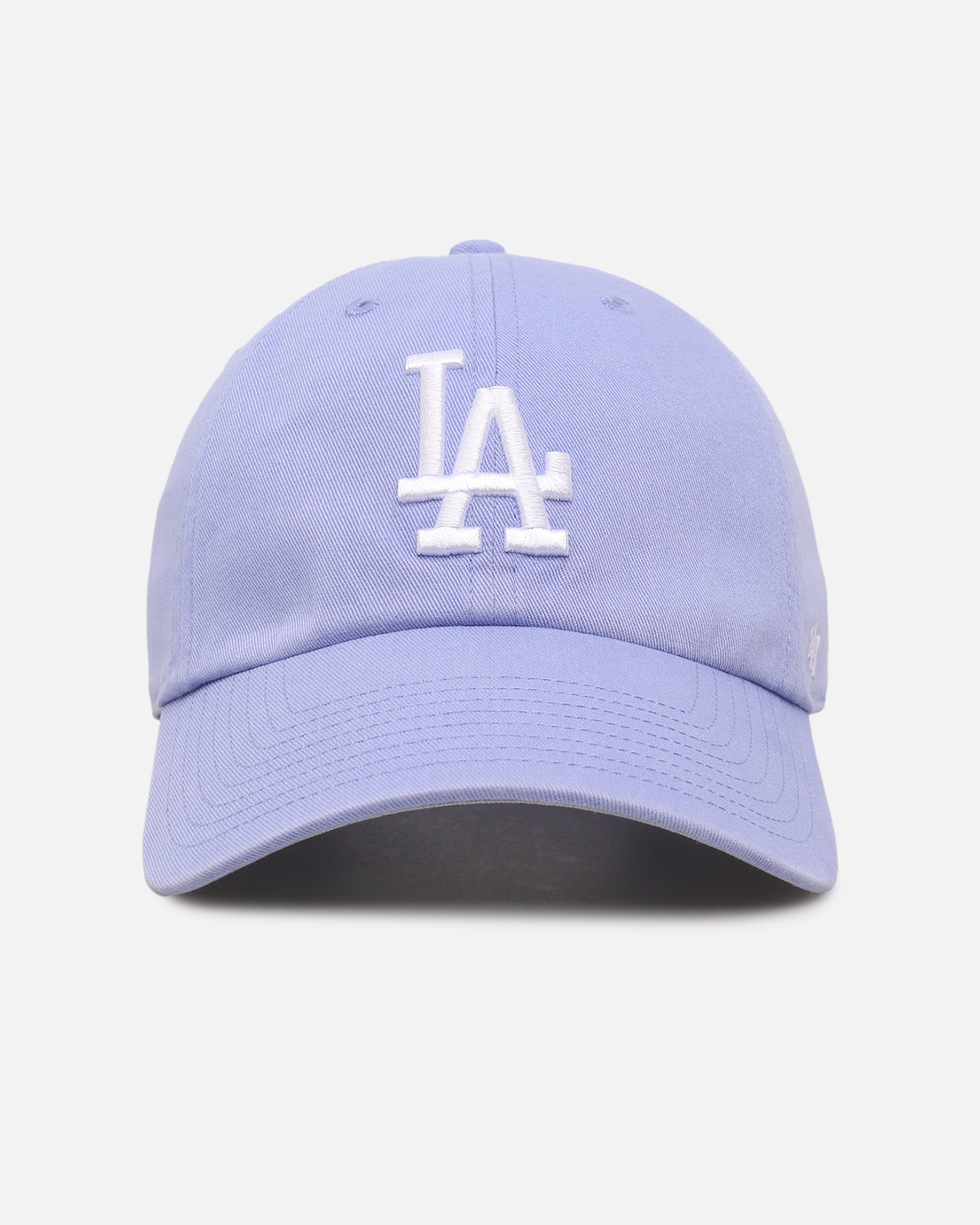47 Brand Los Angeles Dodgers 'Ballpark' 47 Clean Up Adjustable Strapback Cap in Lavender - Perfect for Baseball Games, Casual Wear & Sports Fan Fashion