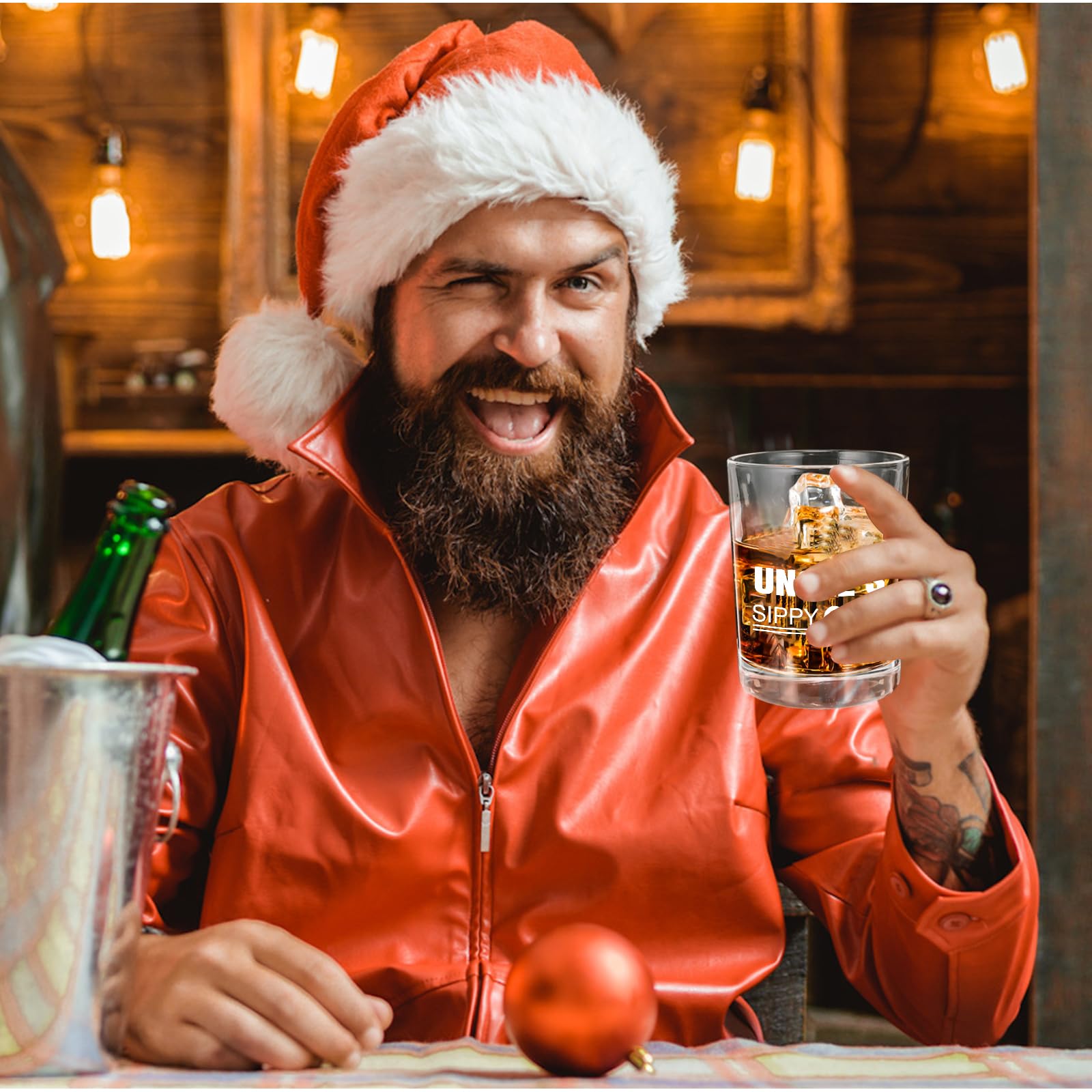 Personalized Whiskey Gift Set for Uncle - Engraved Uncle Sippy Cup, Fun & Unique Uncle Gifts for Christmas, Birthday, Father's Day - Perfect for Whiskey Lovers & Fun Uncles (Funcle Gifts from Niece/Nephew)