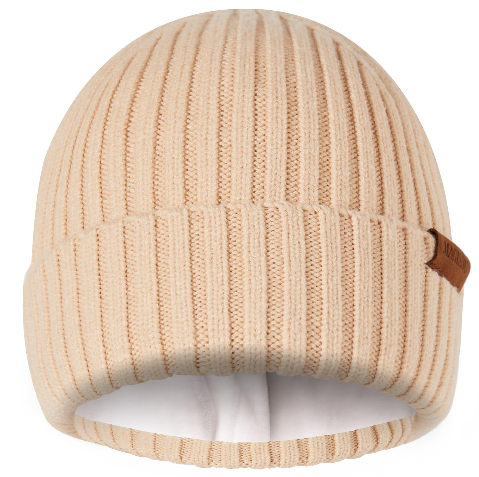 Warm Merino Wool Beanie Hat for Men & Women - Unisex Double Layer Fleece Lined Winter Skull Cap | Perfect for Skiing, Snowboarding & Outdoor Activities