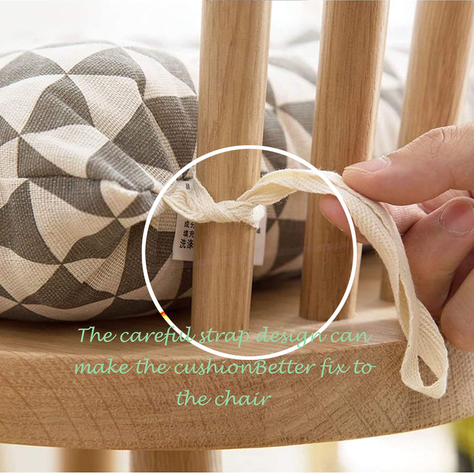 6 Pack Comfortable Dining Chair Cushions - Soft Kitchen & Office Seat Cushions Set for Indoor & Outdoor Use - Perfect for Dining Room, Patio, and Workspace