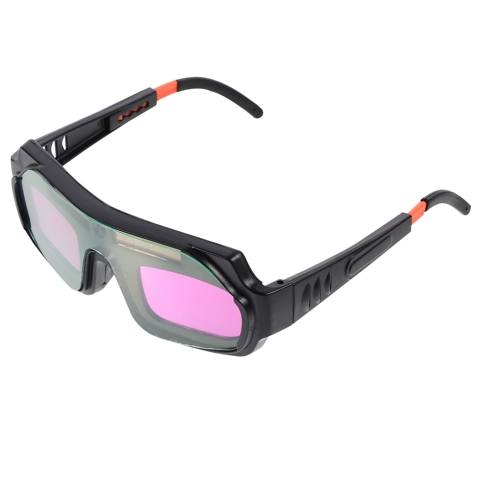 Auto Darkening Welding Goggles Solar Powered - Adjustable Welding Glasses with Automatic Dimming for TIG MIG MMA Plasma - UV Eye Protection for Metal Fabrication & DIY Projects