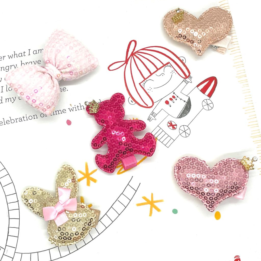 Sparkly Rhinestone Hair Clips for Women & Girls - 9 Pcs Non-Slip Alligator Clips, Glitter Barrettes for Kids, Teens & Adults | Perfect for Parties, Weddings & Daily Hair Styling