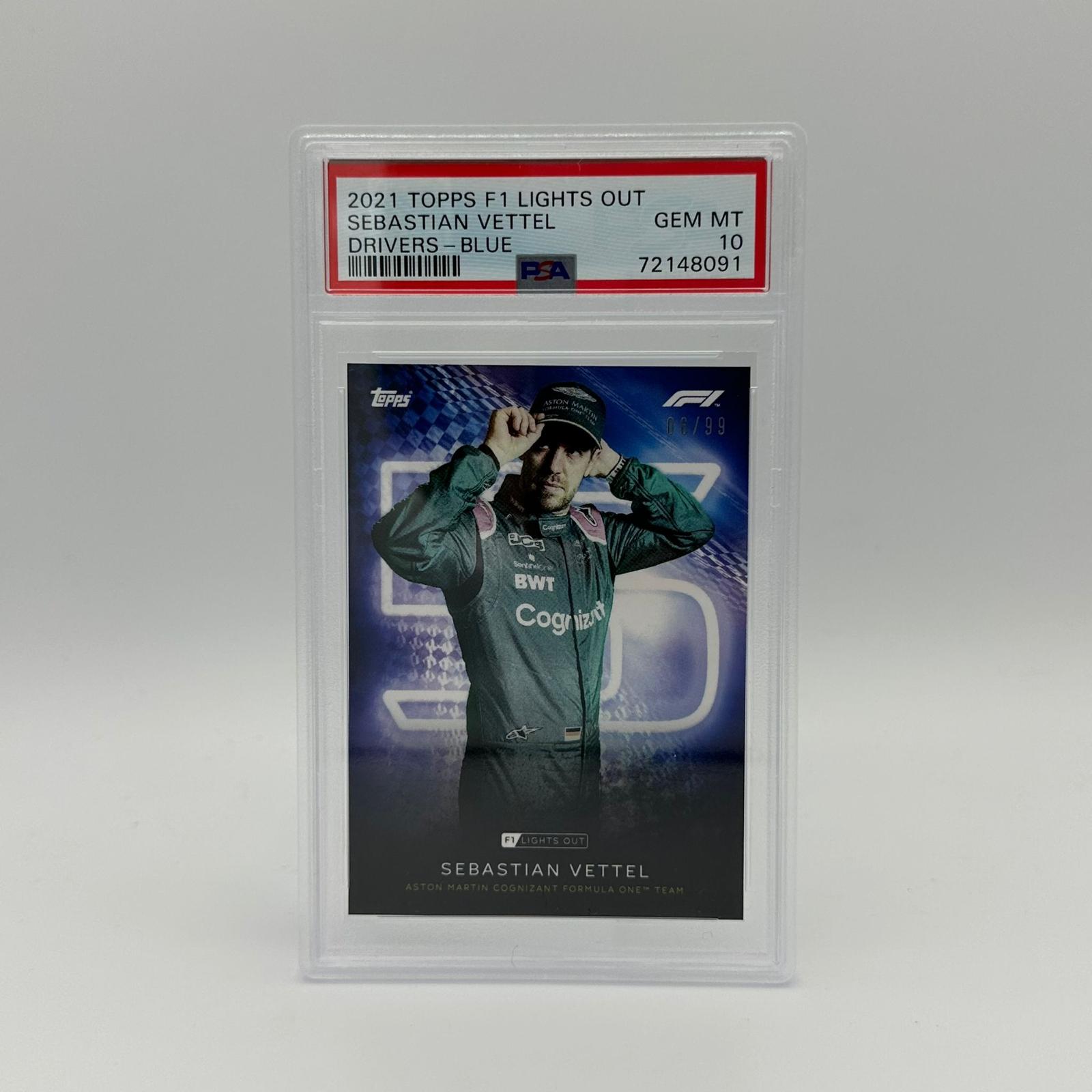 PSA 10 Graded 2006 Sebastian Vettel Blue Parallel Racing Card - Perfect for F1 Collectors & Sports Memorabilia Displays