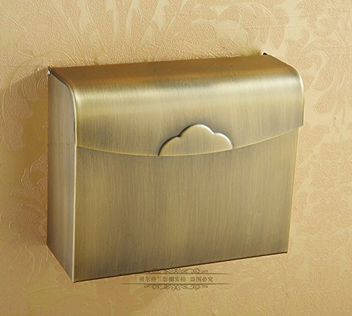 ZQWYDT LYX Vintage European Style Toilet Paper Holder - Antique Tissue Box & Paper Towel Dispenser for Bathroom, Powder Room & Luxury Home Decor