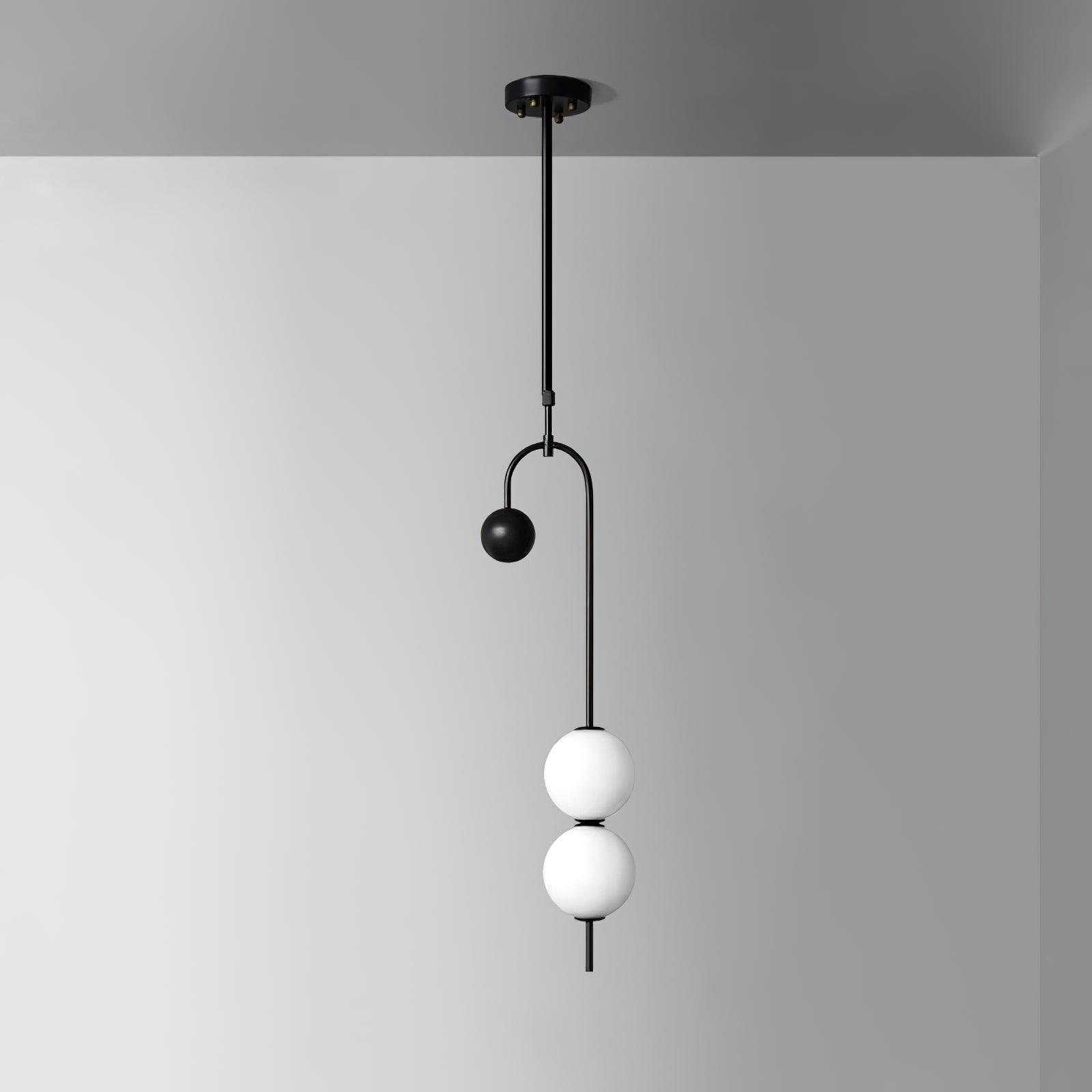 Alina Pendant Light - Modern Glass Hanging Chandelier for Kitchen Island, Dining Room & Bedroom Lighting | Dimmable LED Ceiling Fixture
