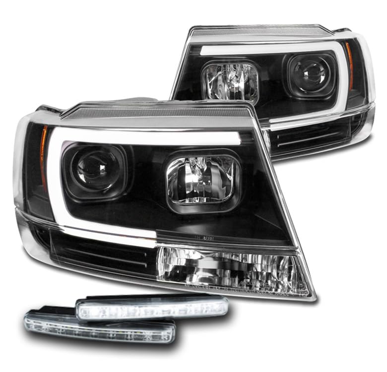 LED Headlights for 1999-2004 Jeep Grand Cherokee with DRL - Off-Road Lighting Upgrade