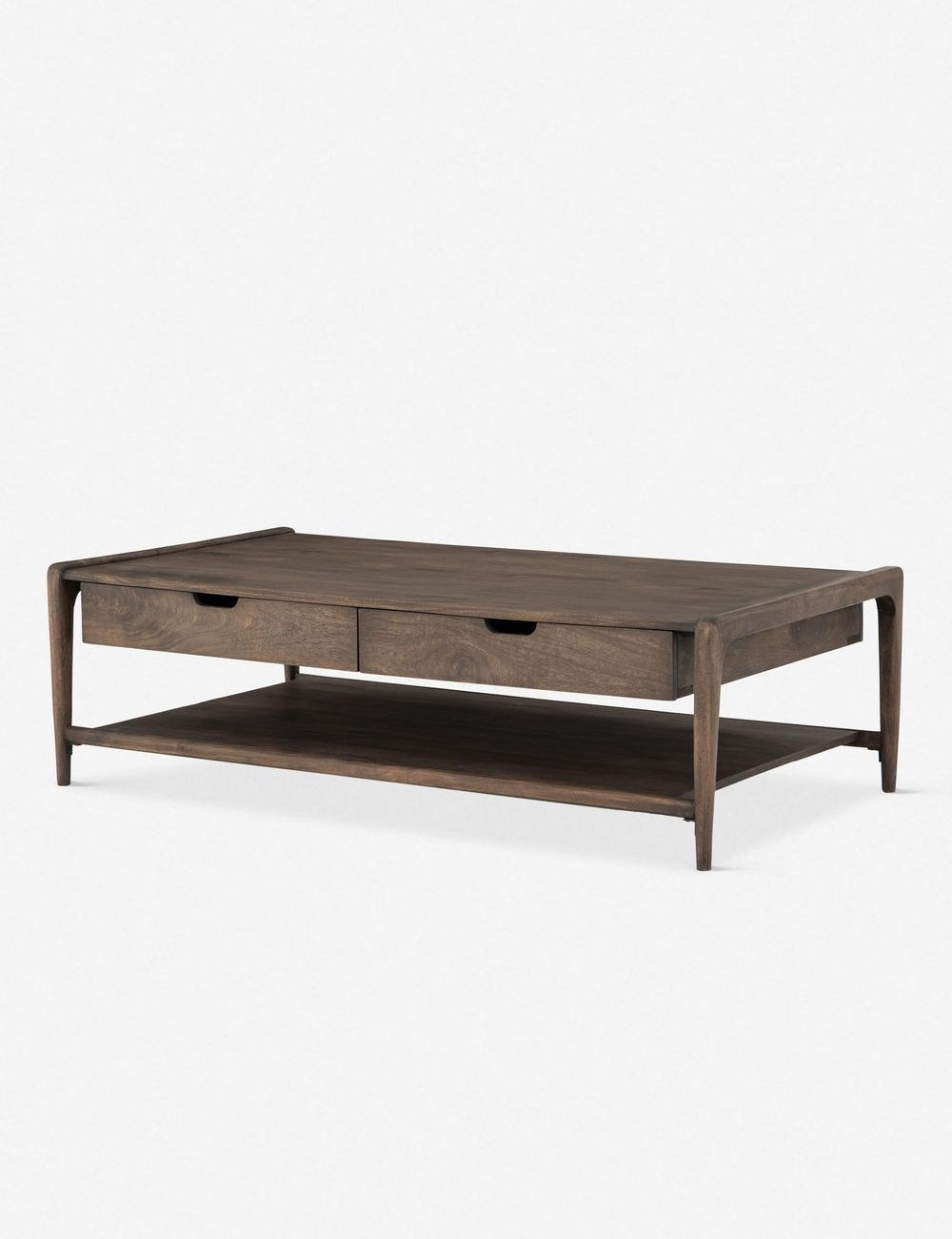 Chaya Modern Coffee Table - Mid-Century Style Wooden Living Room Table with Storage Shelf - Perfect for Small Spaces, Apartments & Cozy Home Decor