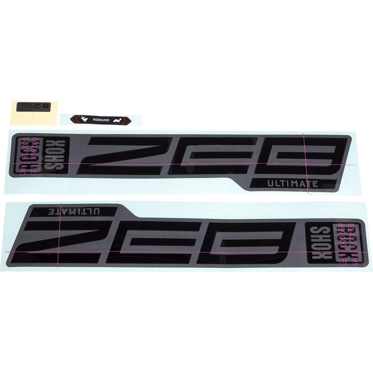 RockShox Zeb Ultimate Fork Decal Kit - 27/29