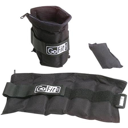 GoFit Adjustable Ankle Weights 10lb Pair - for Women & Men, Home Workouts, Running, Walking, Fitness Training & Physical Therapy