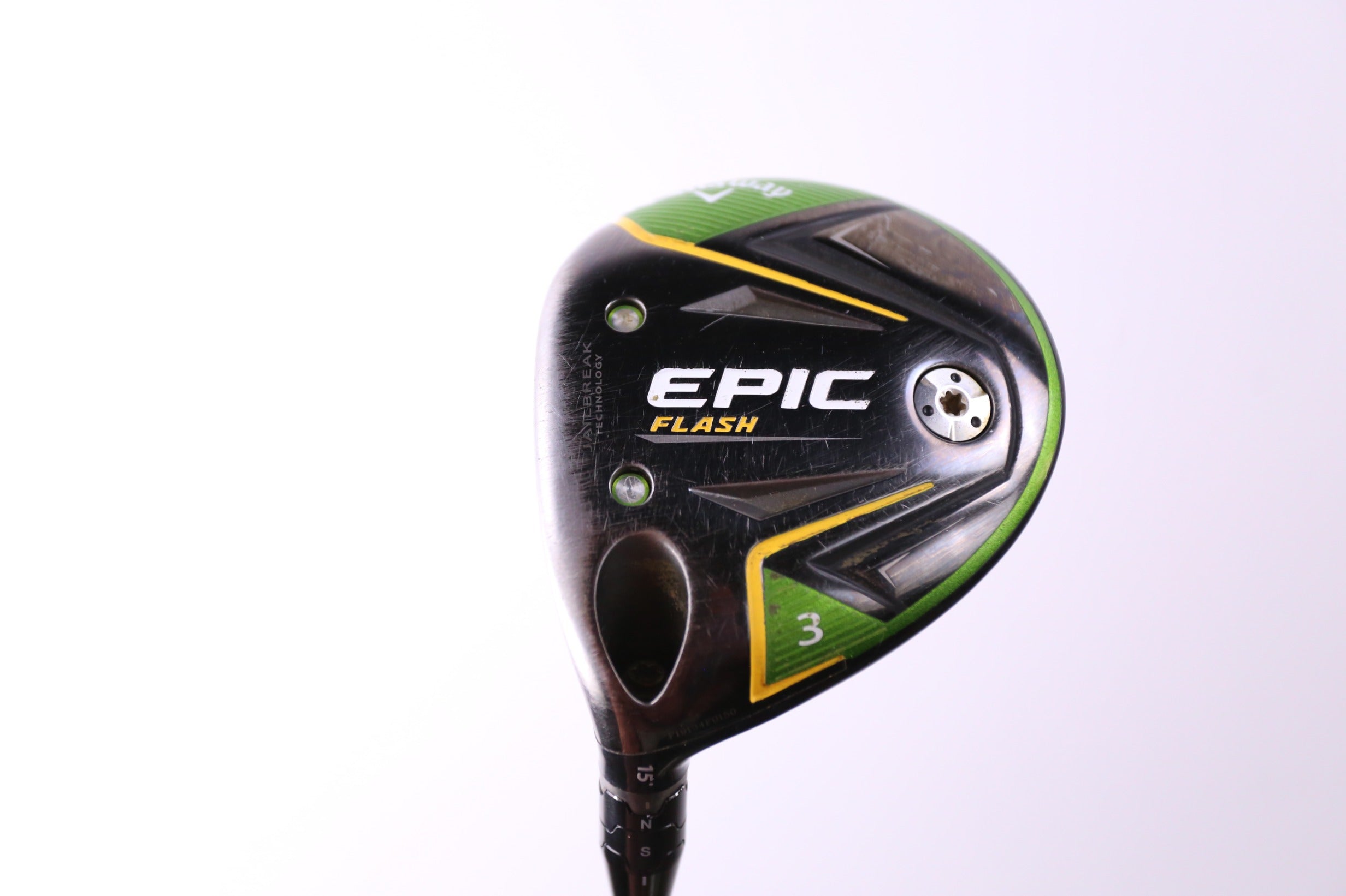 Used Callaway Epic Flash 3 Wood Left Handed 15° Regular Flex Golf Club - Perfect for Left-Handed Golfers on Fairway Shots & Long Drives