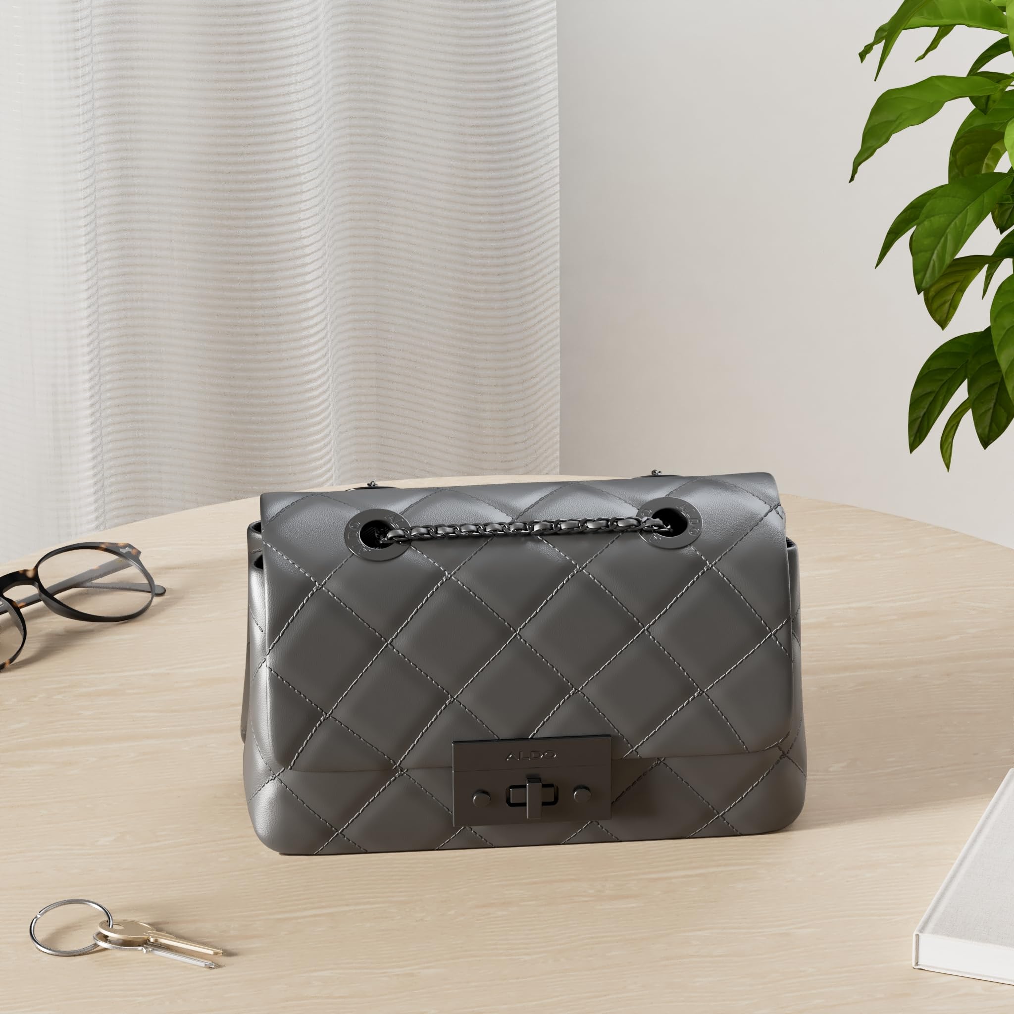 ALDO Women's Latisse Leather Handbag - Stylish Crossbody Purse for Everyday Use, Work, and Travel | Fashionable & Functional Shoulder Bag