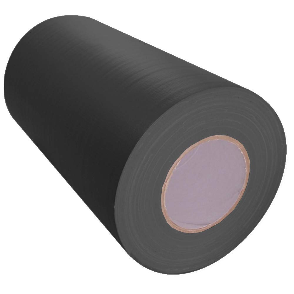 TAPEPLANET Colored Duct Tape - 12 Inch (4 Rolls) Black | Heavy Duty Multipurpose Adhesive Tape for Crafts, Repairs & DIY Projects