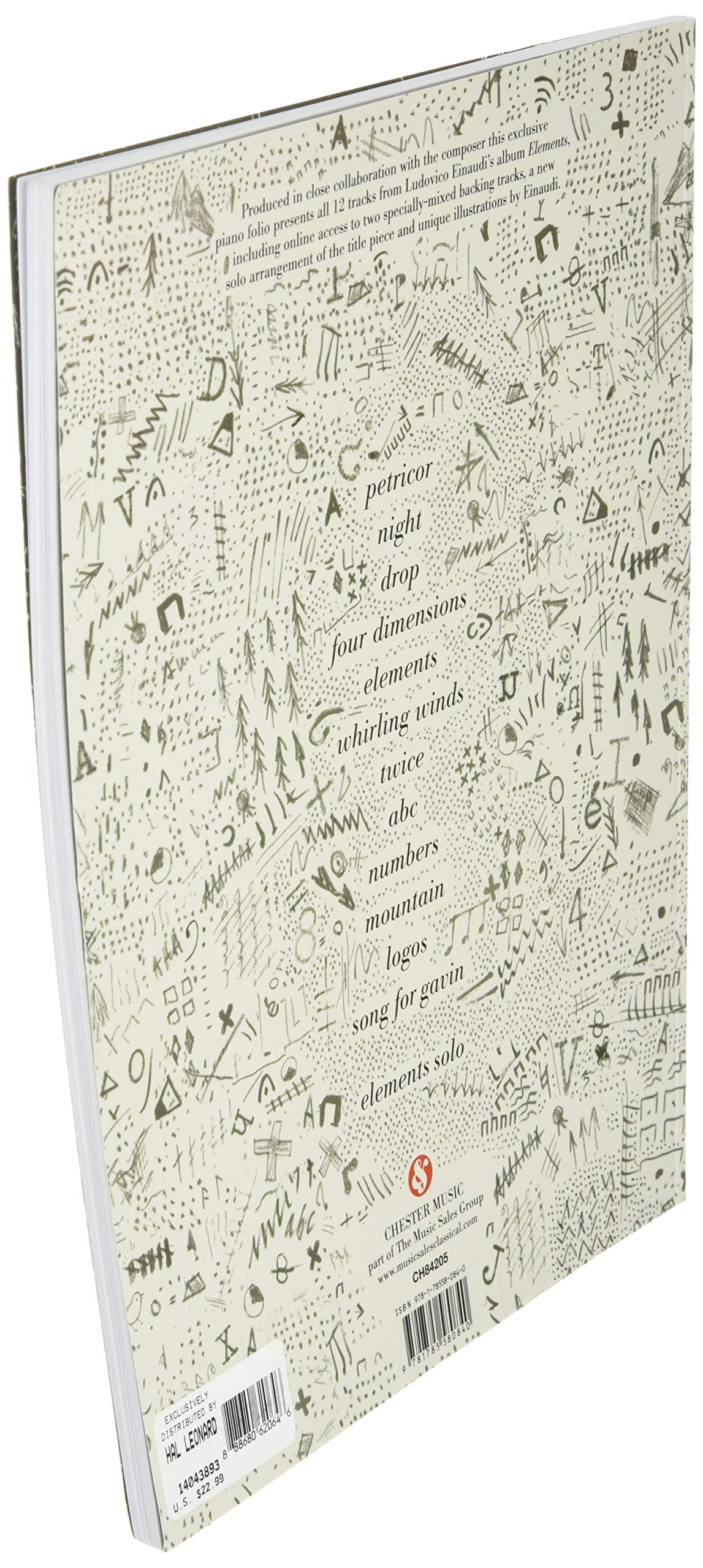 Ludovico Einaudi - Elements Piano Sheet Music Book for Solo Piano - Perfect for Classical Music Lovers, Piano Students & Performers - Great for Home Practice, Recitals & Music Lessons