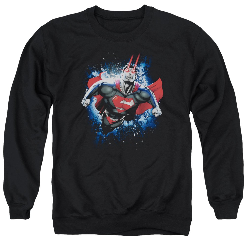 Superman Stardust Unisex Crewneck Sweatshirt for Men & Women | Comfortable Cotton Pullover | Casual Wear, Cosplay, Gift for Superhero Fans