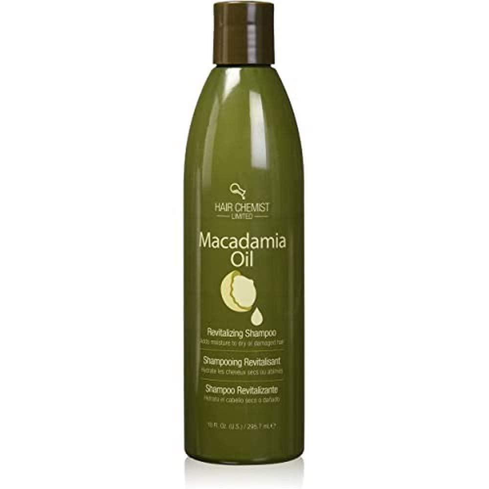 Hair Chemist Macadamia Oil Shampoo for Dry Damaged Hair - 10oz (295ml) - Sulfate Free & Nourishing - Perfect for Daily Hair Care & Salon Quality Results