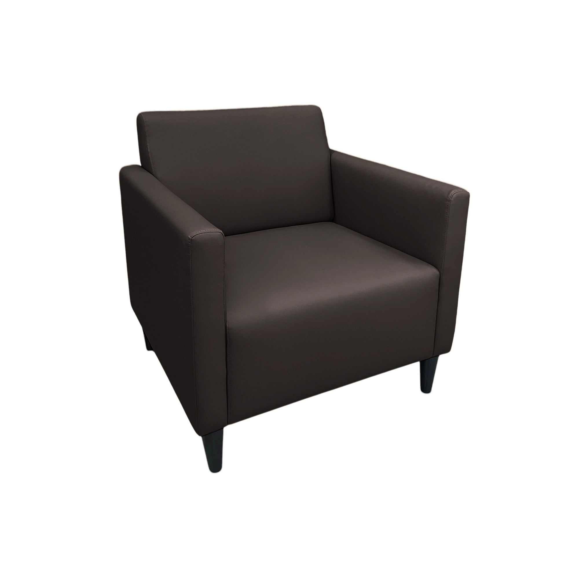 Haru Armchair - Modern Accent Chair for Living Room, Bedroom & Office - Comfortable Upholstered Lounge Chair with Wooden Legs - Perfect for Relaxing, Reading & Decorating Your Home