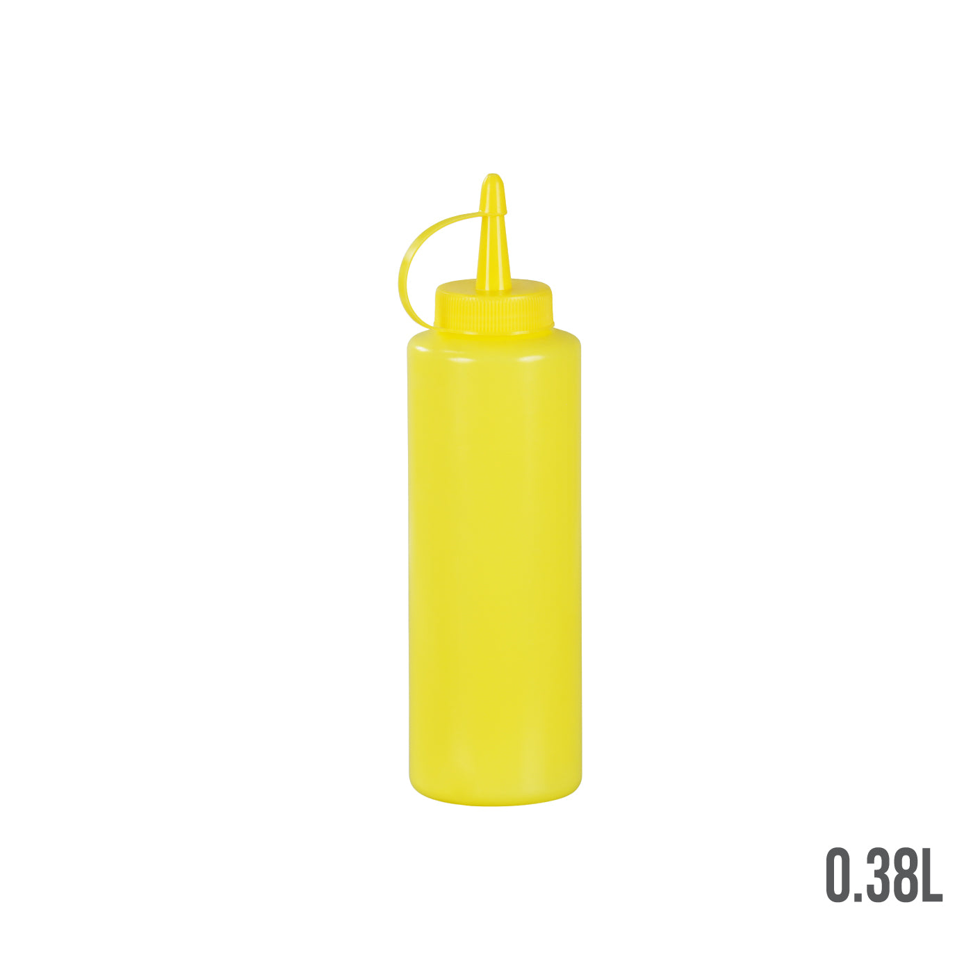 13oz Yellow Saucer Bottle (HFH8136Y) - Durable & Leak-Proof for Sports, Gym & Outdoor Activities