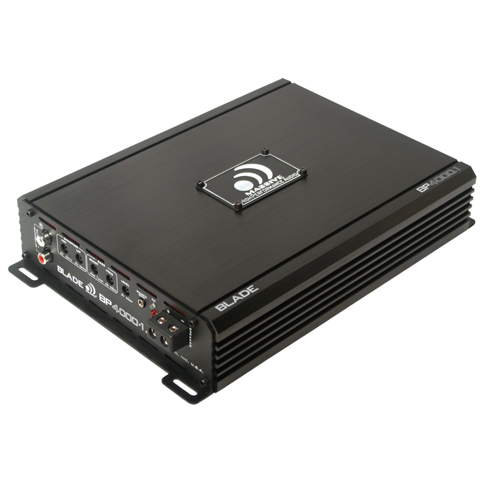 BP4000.1 2000W RMS Mono Car Amplifier - 1 Channel Full Range Digital Audio Amp for Car Audio Systems, Subwoofers & Bass Boost - Perfect for Vehicles, Trucks & Auto Sound Upgrades