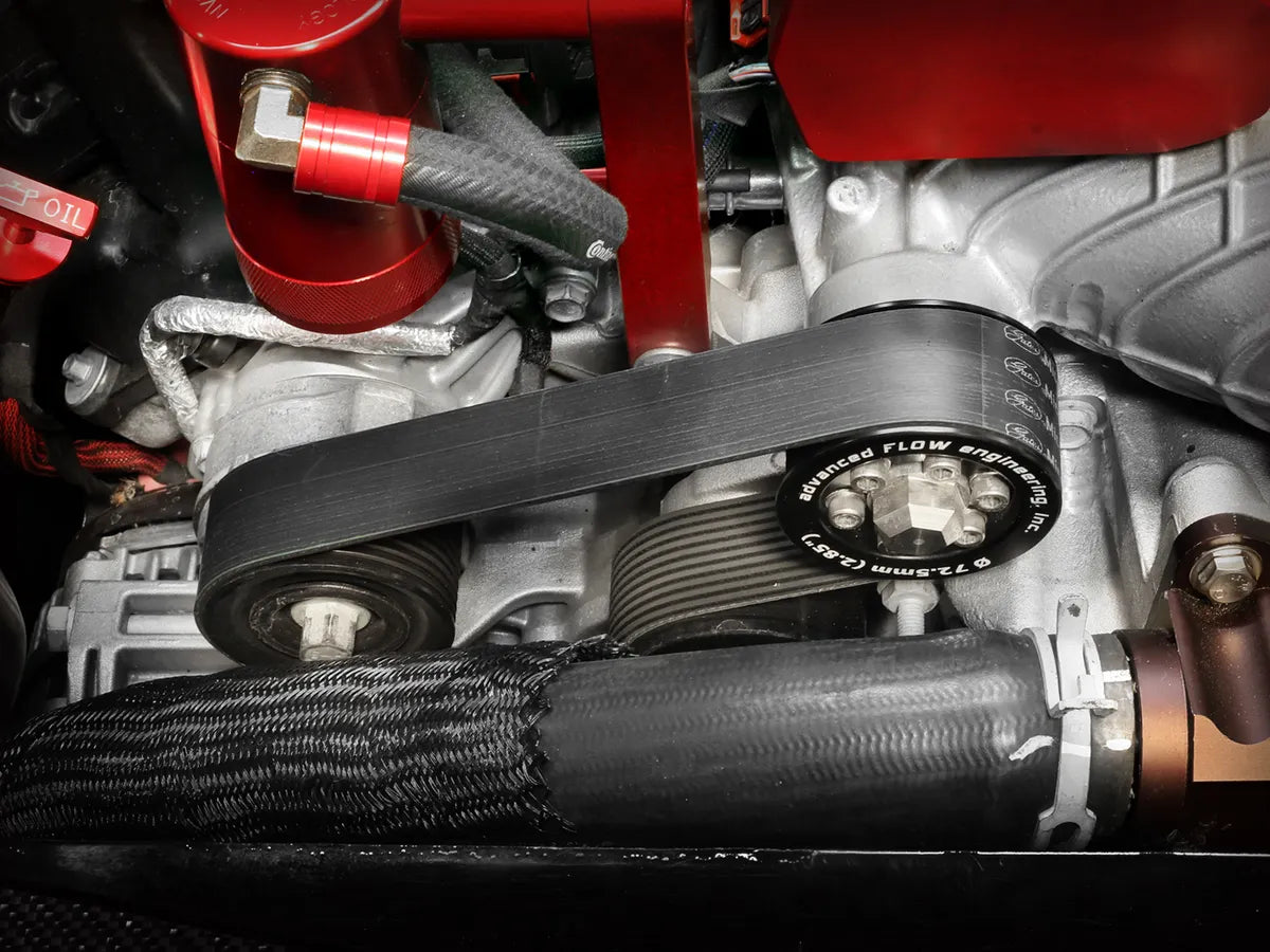 AFE Supercharger Power Pulley Kit (2.85 IN Hub) for 2015-2023 Dodge Challenger & Charger 6.2L Hellcat - Performance Upgrade for Racing & Street Use