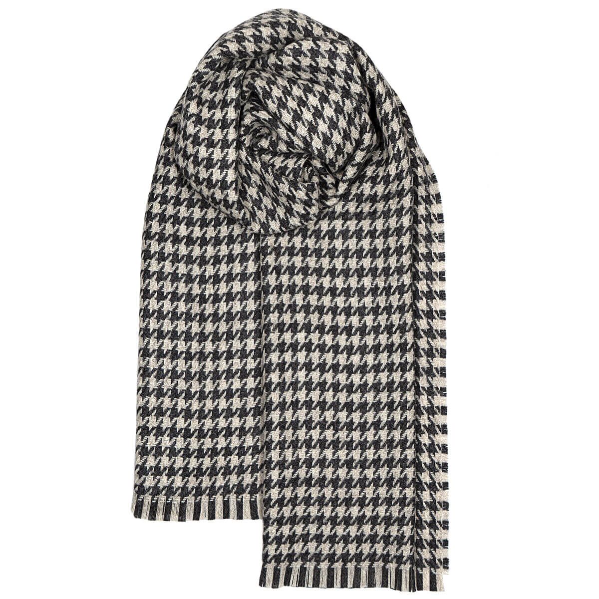 Fearne British Wool Corrie Pearl Stole - Luxurious Soft Wool Shawl for Women, Elegant Winter Scarf Wrap for Cold Weather, Perfect for Parties, Weddings & Office Wear