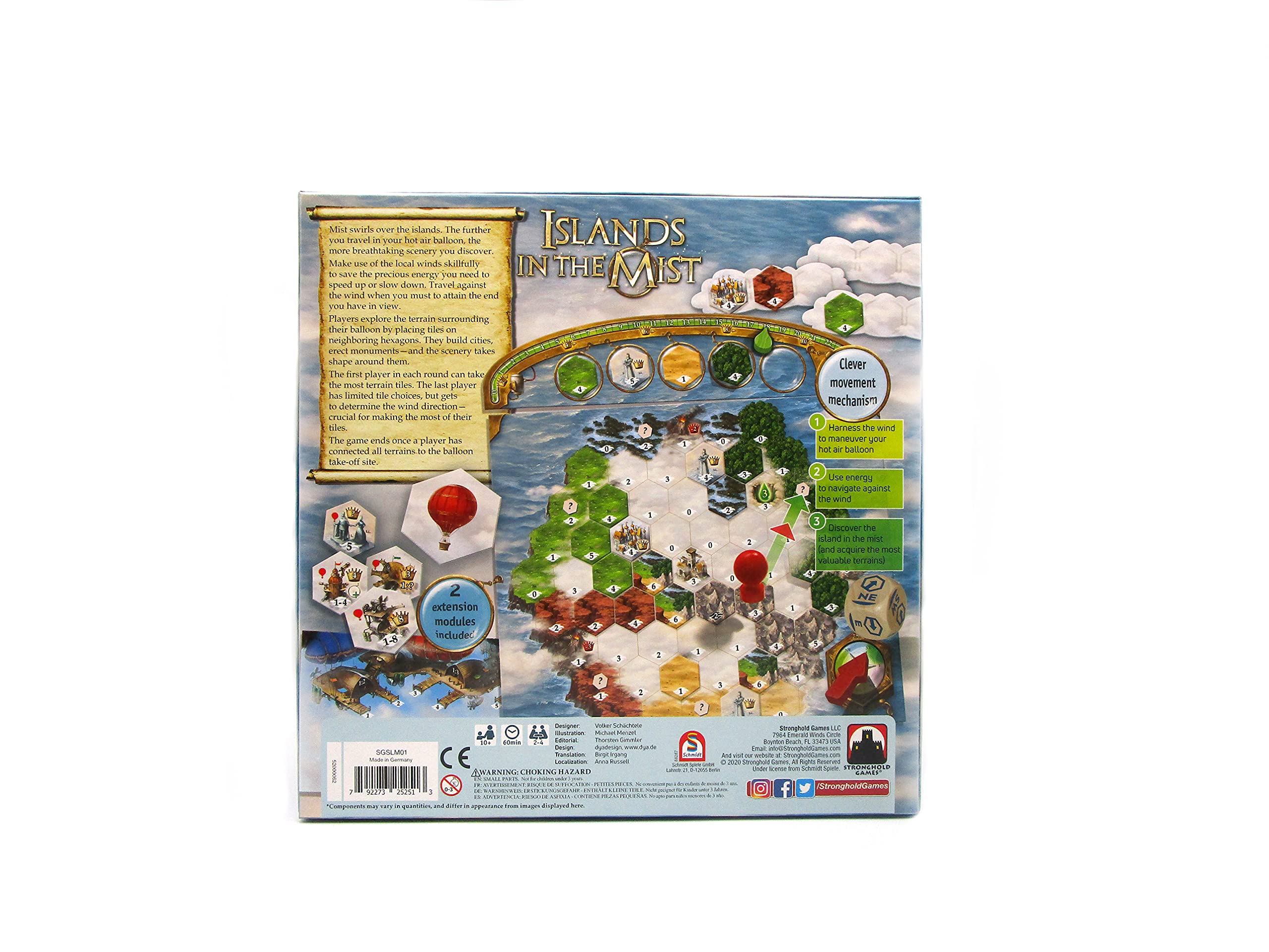 Stronghold Games Islands in The Mist - Strategy Board Game for Adults & Families | Blue Edition | Perfect for Game Nights & Family Gatherings