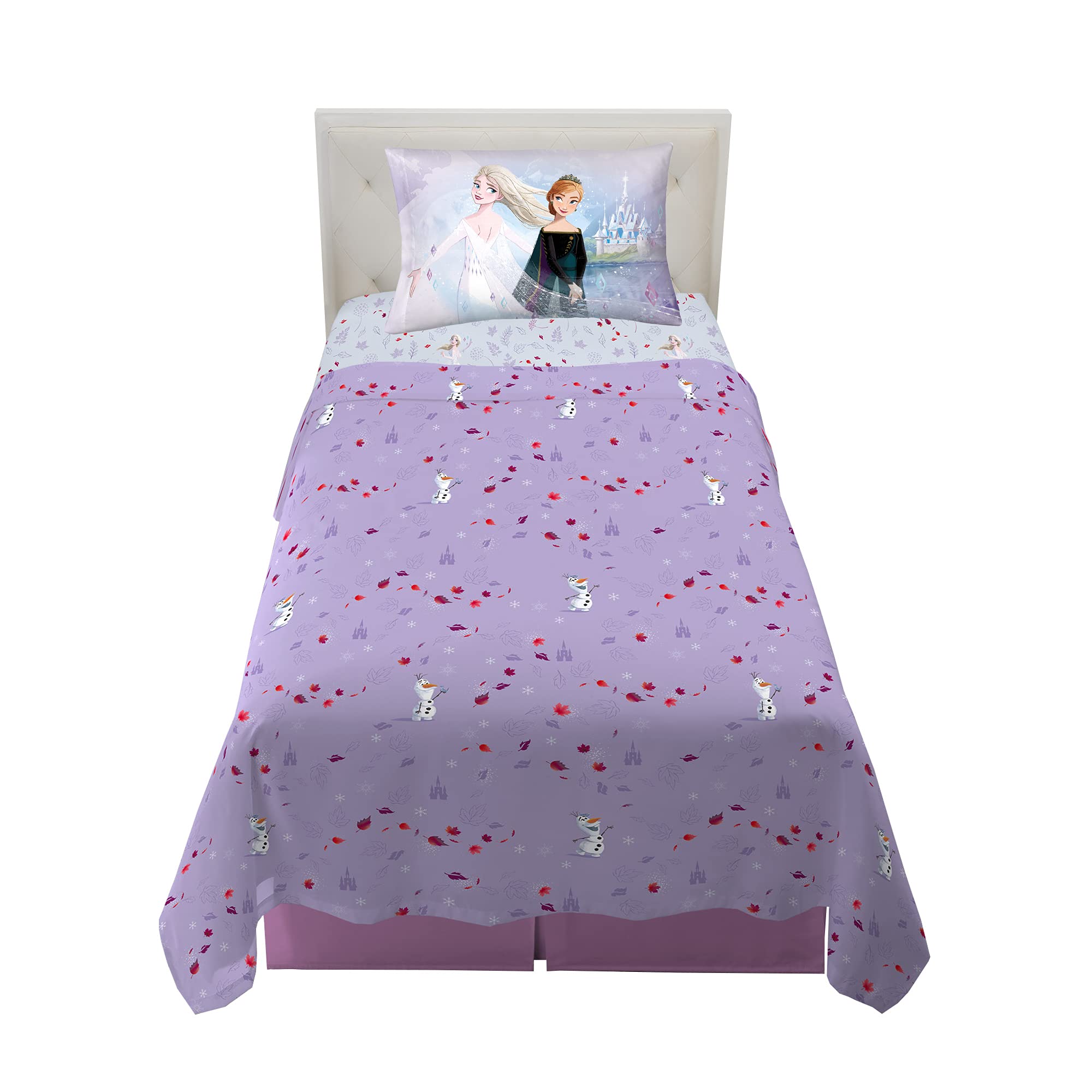 Disney Frozen 2 Twin Size Kids Bedding Set - Ultra Soft Microfiber Sheet for Boys & Girls | Perfect for Kids' Rooms, Sleepovers & Themed Bedrooms