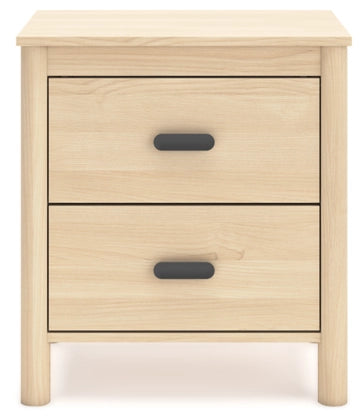 Cabinella Queen Size Platform Bed Frame with 2 Nightstands - Modern Wooden Bedroom Set for Small Spaces & Guest Rooms