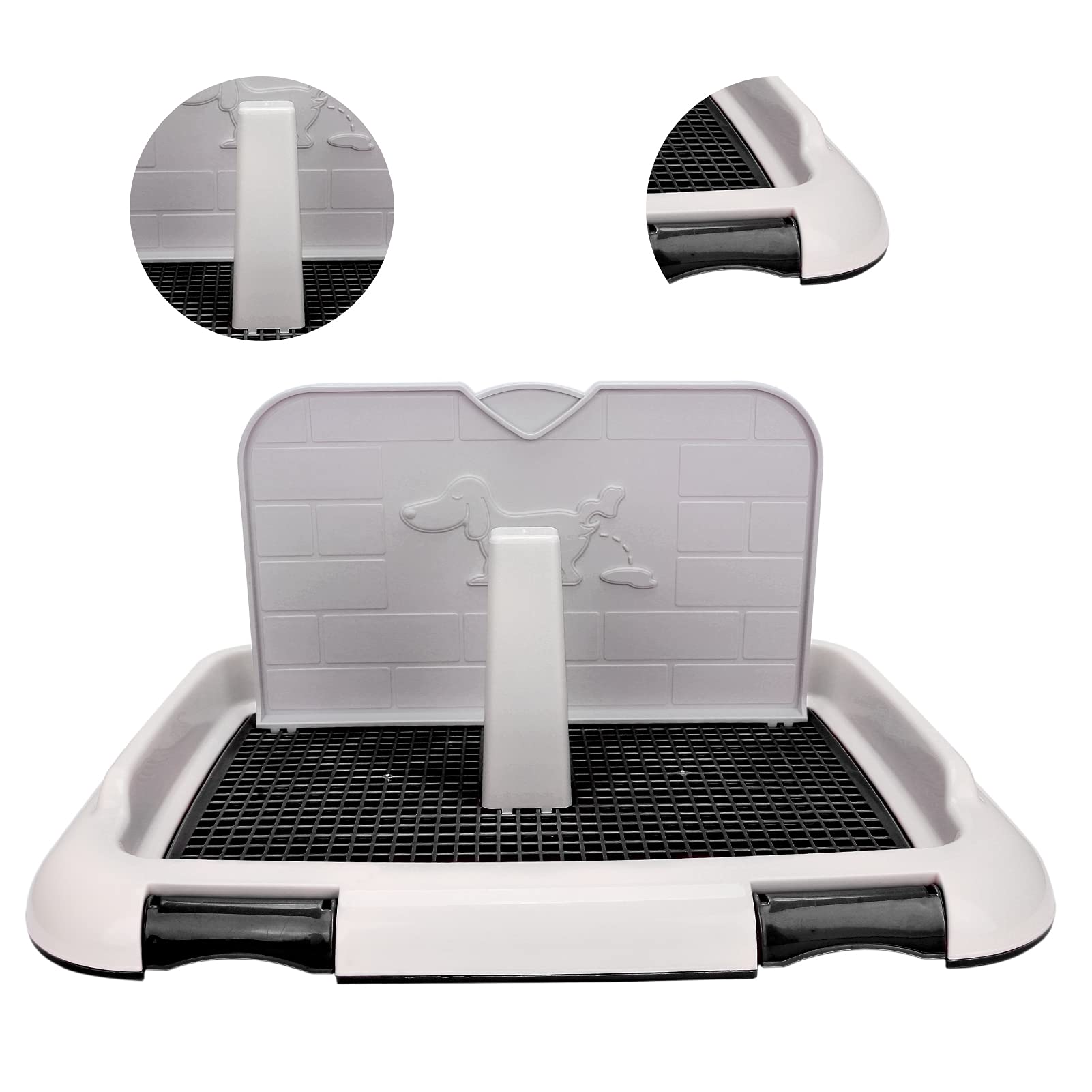 Zerodis Indoor Dog Potty Tray - Puppy Training Toilet with Pee Pads for Small & Large Dogs - Perfect for Apartments, Patios & Housebreaking - Ideal for Busy Pet Owners & Urban Living
