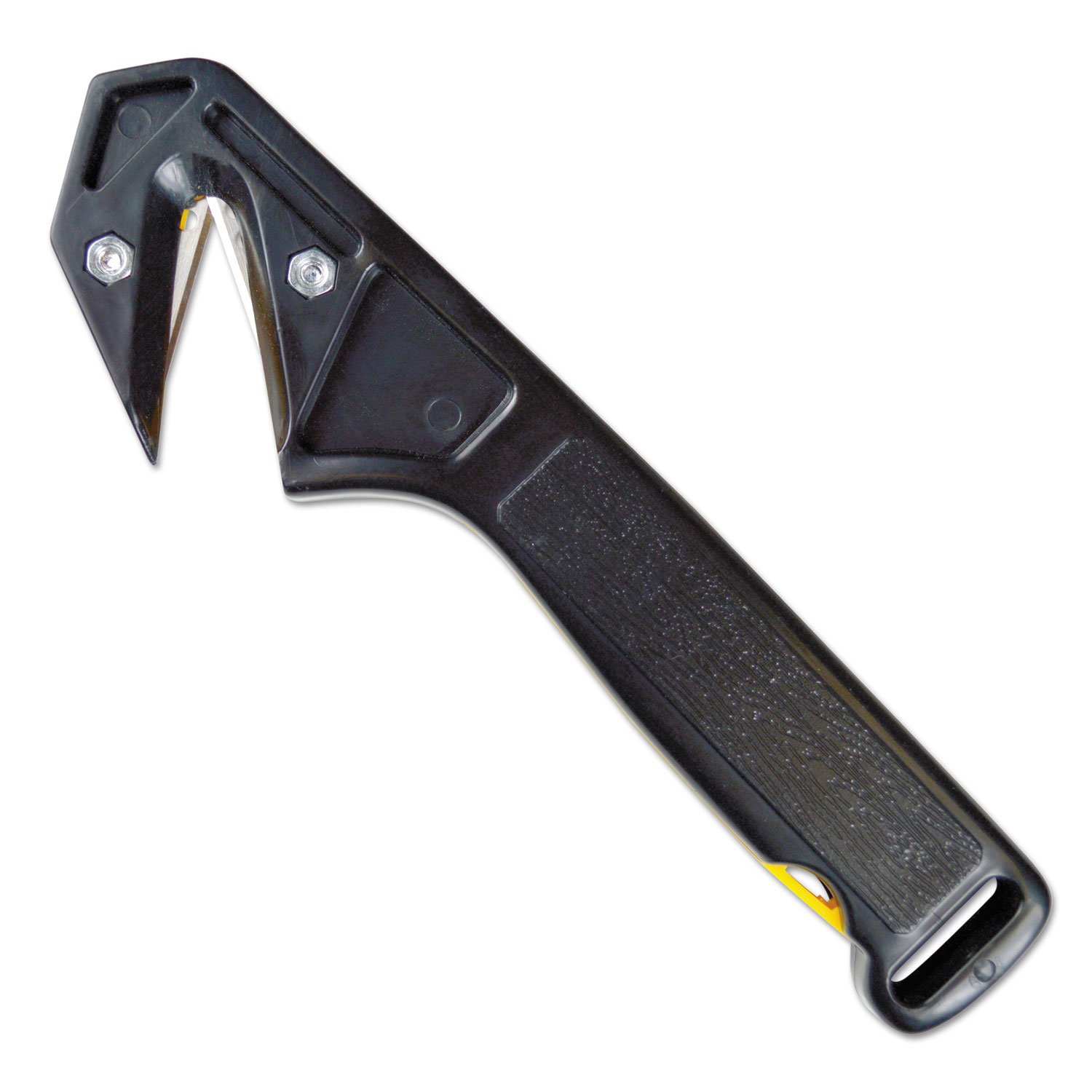 091482 Black Band/Strap Knife - Compact Tactical Knife for Outdoor Survival, Camping & Everyday Carry (EDC)