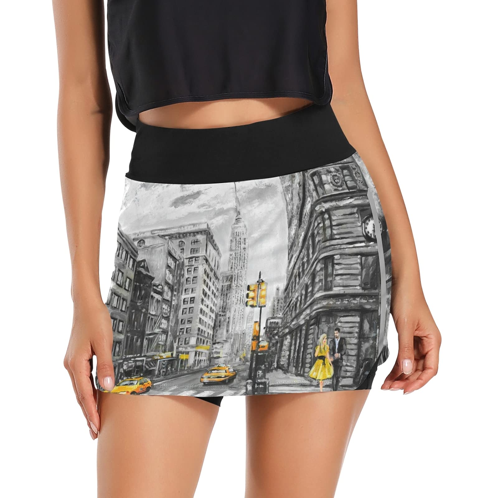 Women's Athletic Skorts - Breathable Workout Skirts with Built-in Shorts for Running, Tennis & Gym | Perfect for Yoga, Hiking & Casual Wear