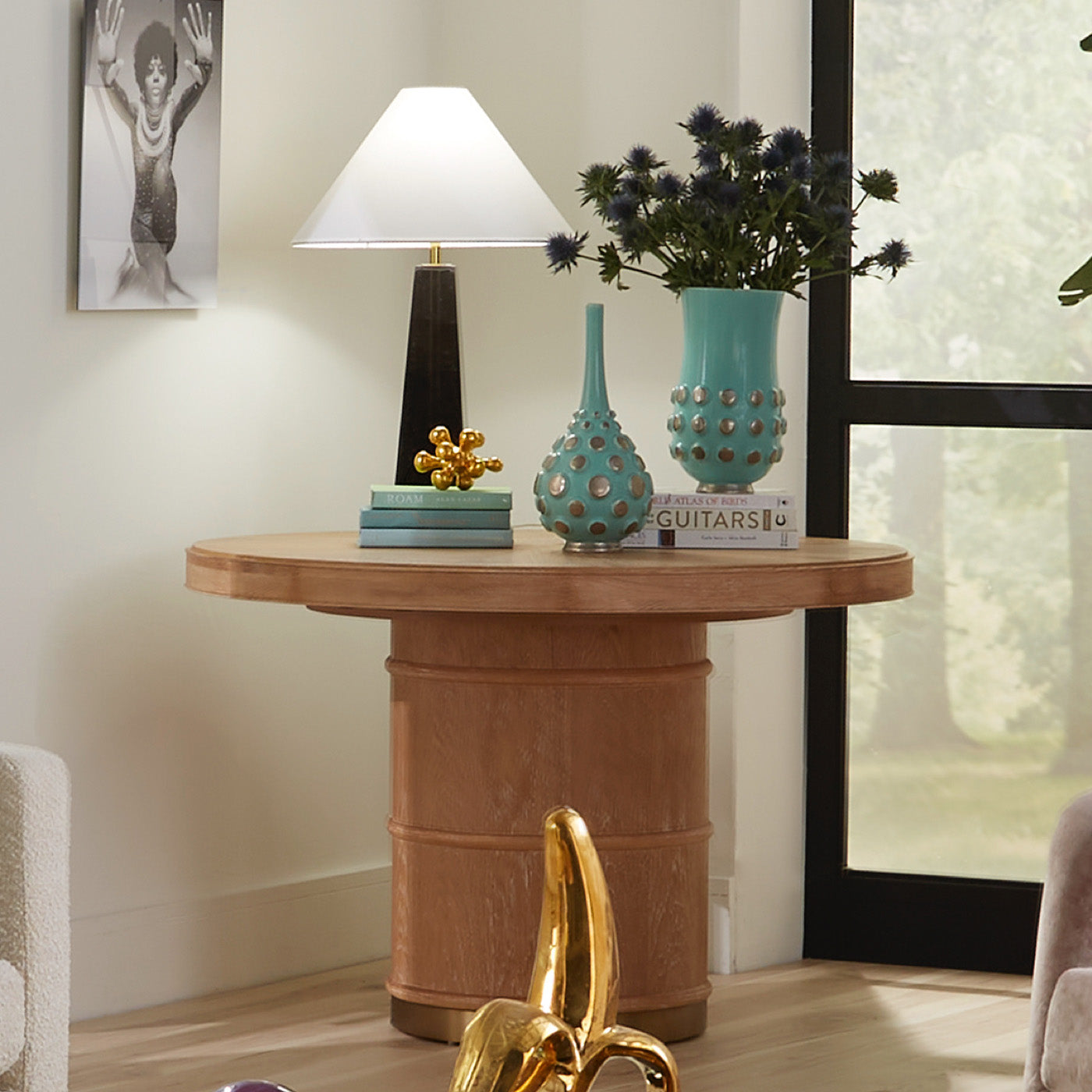 Stylish Brussels Dining Table - Modern Wooden Kitchen Table for 6 - Perfect for Family Dinners & Entertaining Guests