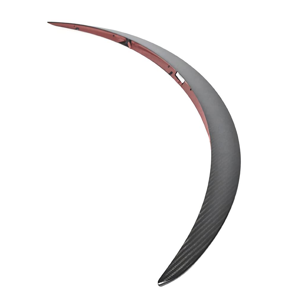 FREEMOTOR802 Real Matte Carbon Fiber Trunk Spoiler for 2017-2023 Tesla Model 3 - OE Style Sporty Rear Deck Lid Spoiler Wing with Tail Trunk Lip - Perfect for Car Enthusiasts & Performance Upgrades