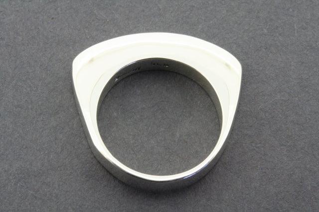 Sterling Silver Narrow Wedge Ring for Women - Minimalist Stackable Band for Everyday Wear & Special Occasions