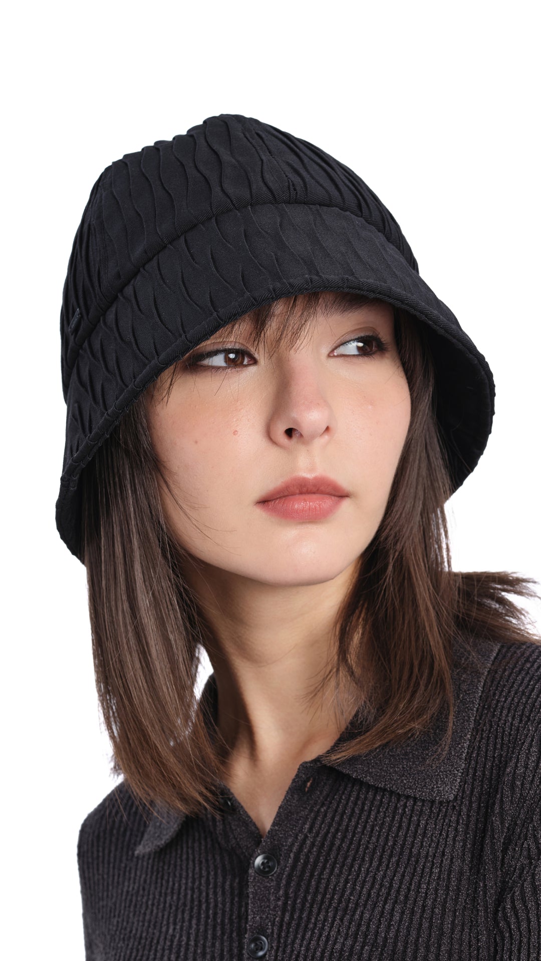 Wrinkled Beauty Tulip Hat - Stylish Floral Sun Hat for Women, UV Protection Wide Brim Summer Beach Hat - Perfect for Beach Vacations, Garden Parties & Outdoor Adventures