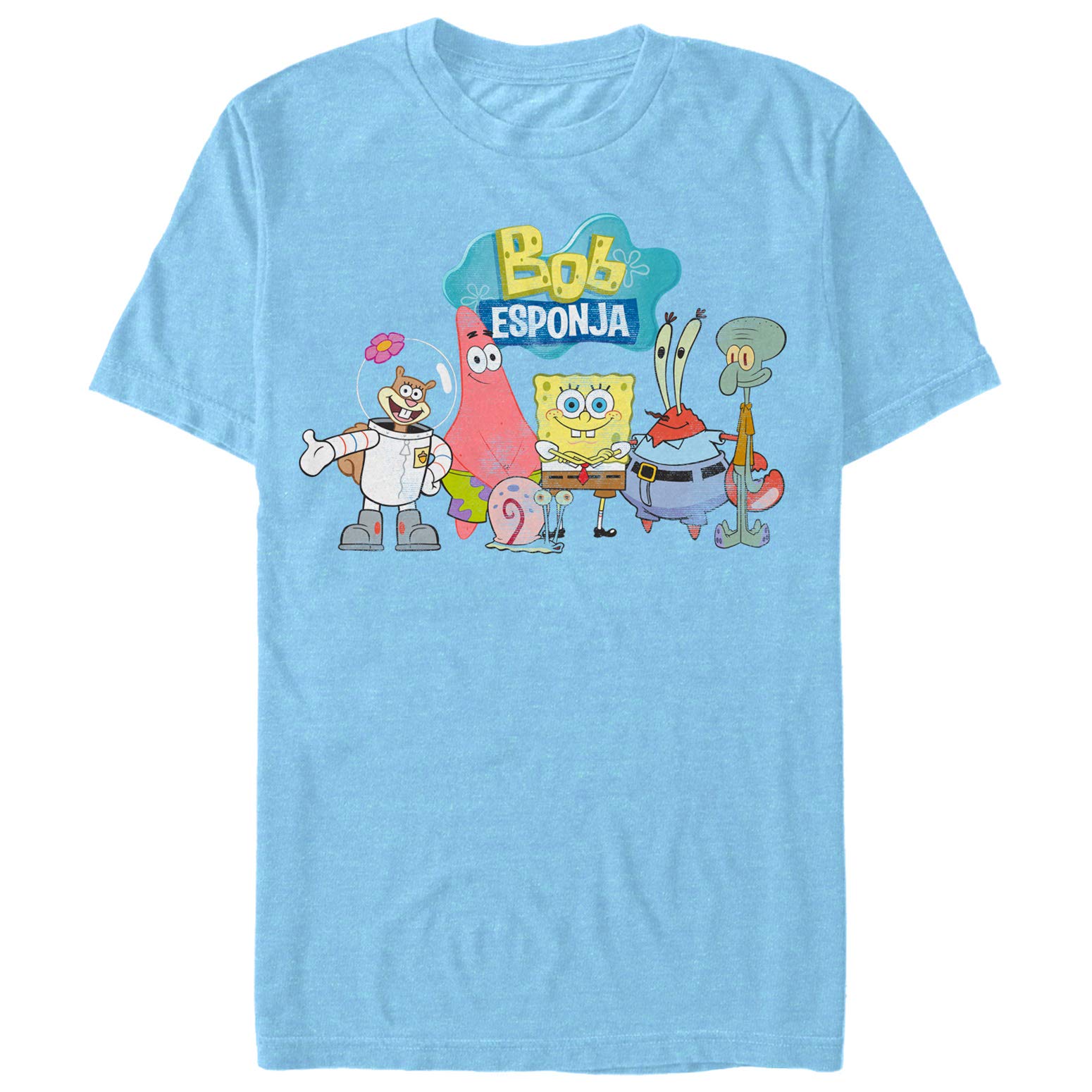 SpongeBob SquarePants Men's Graphic T-Shirt | Cartoon Character Tee | Casual Wear for Fans & Collectors | Perfect for Cosplay, Gifts, and Everyday Outfits