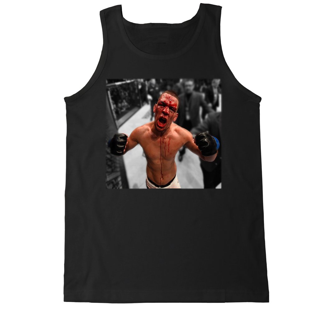 FTD Apparel Men's Nate Blood Tank Top - Breathable Workout Shirt for Gym, Running & Summer Outdoor Activities