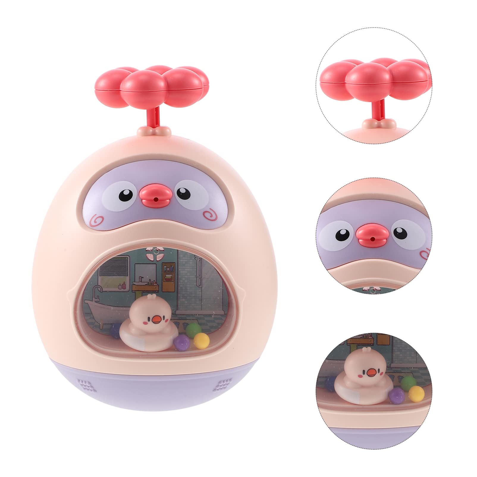 FAVOMOTO 3-Piece Baby Bath Toys Set - Cute Animal Floating Water Toys for Toddlers & Infants - BPA-Free ABS Plastic Shower & Pool Fun (Pink) - Perfect for Bathtime, Sensory Play & Early Learning