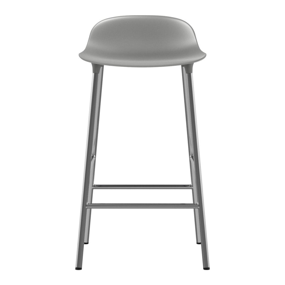 Modern Metal Leg Form Counter Stool - Bar Stool for Kitchen Island, Breakfast Nook & Home Decor
