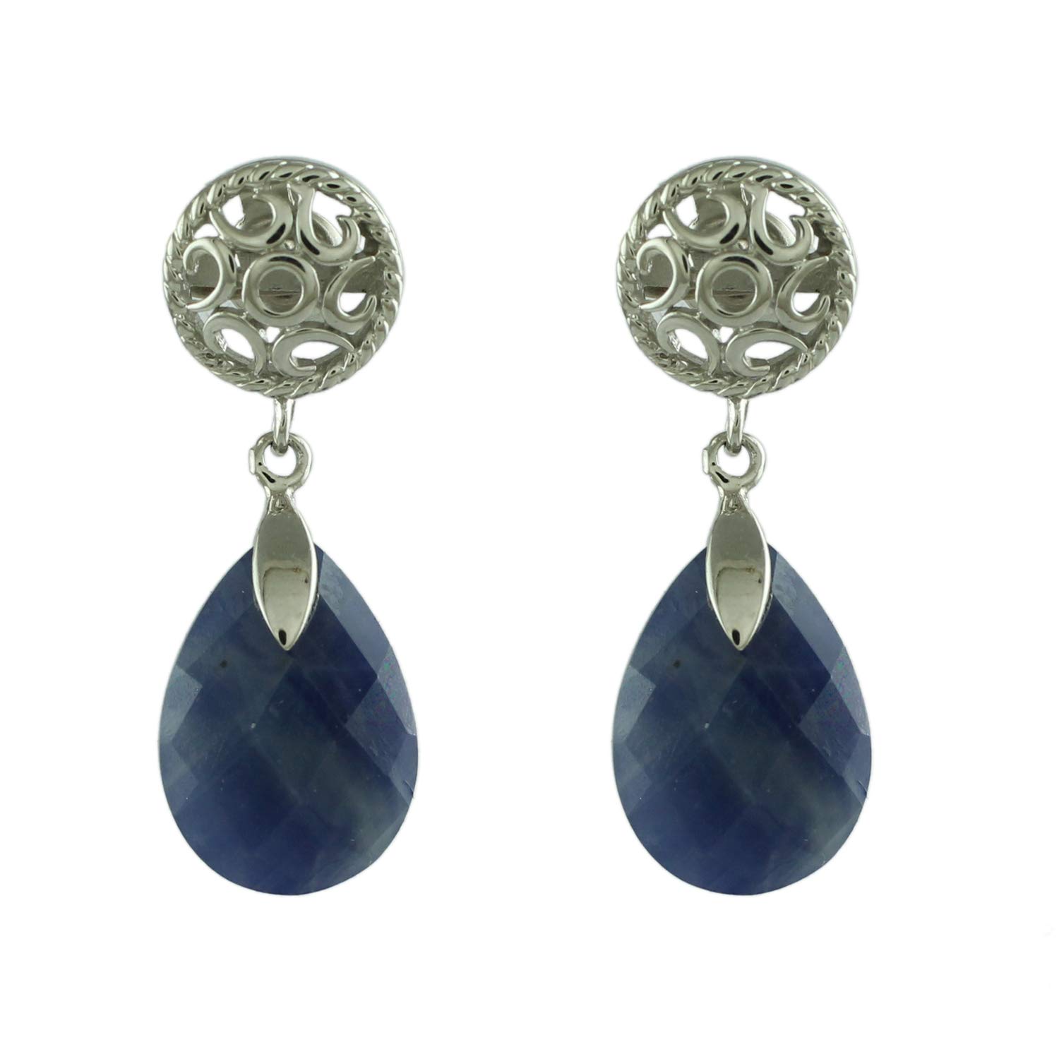 925 Sterling Silver Gemstone Earrings for Women - Elegant Carillon Dangle Earrings, Perfect for Engagement, Wedding & Special Occasions