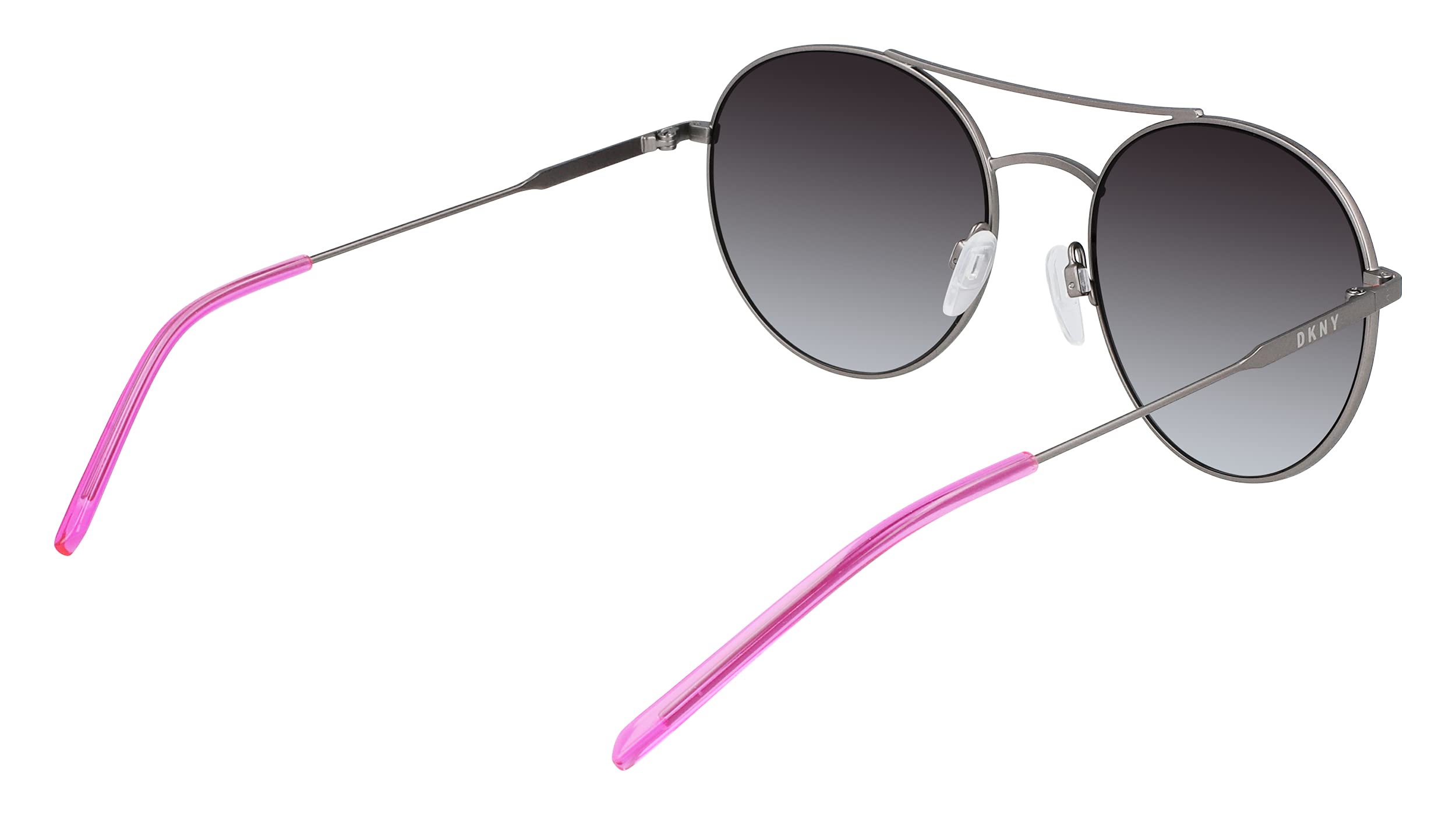 DKNY Women's Dk305s Round Sunglasses - Polarized UV Protection Fashion Sunglasses for Women, Trendy Round Frame Shades for Driving, Beach & Outdoor Activities