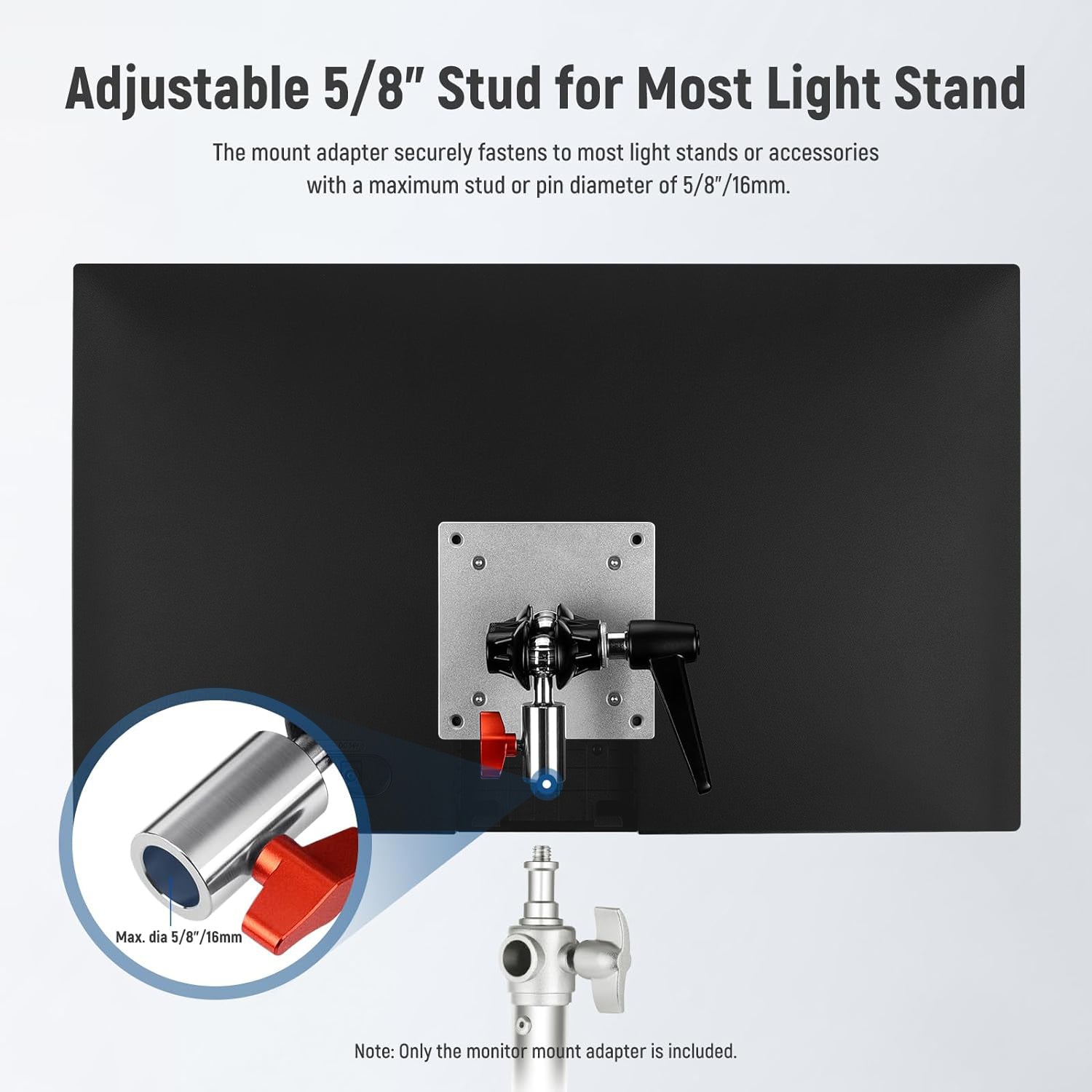 NEEWER MA001/MA003 VESA Monitor Mount Adapter - Heavy Duty Adjustable Arm Bracket for Computer Screens, TVs & Displays (Home Office, Gaming Setup, Studio Monitor Mounting)