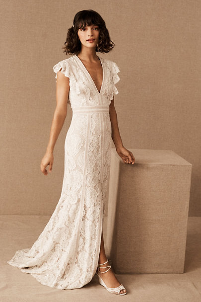BHLDN Tadashi Shoji Placid Gown - Elegant Formal Evening Dress for Weddings, Prom & Special Occasions