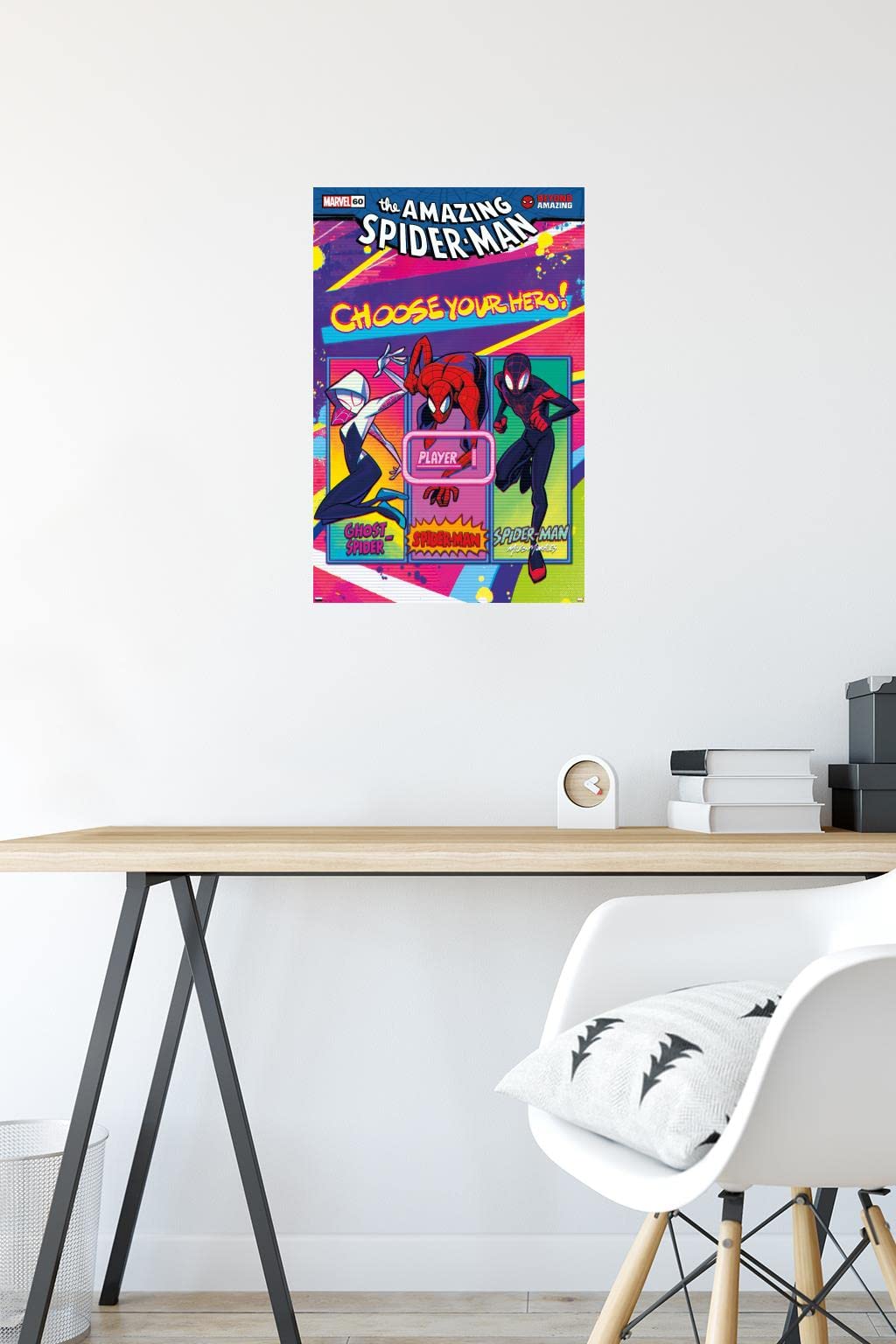 Marvel Comics Spider-Man: Beyond Amazing Wall Poster - 22.4x14.7 Inches Premium Unframed Superhero Decor for Bedroom, Game Room & Office