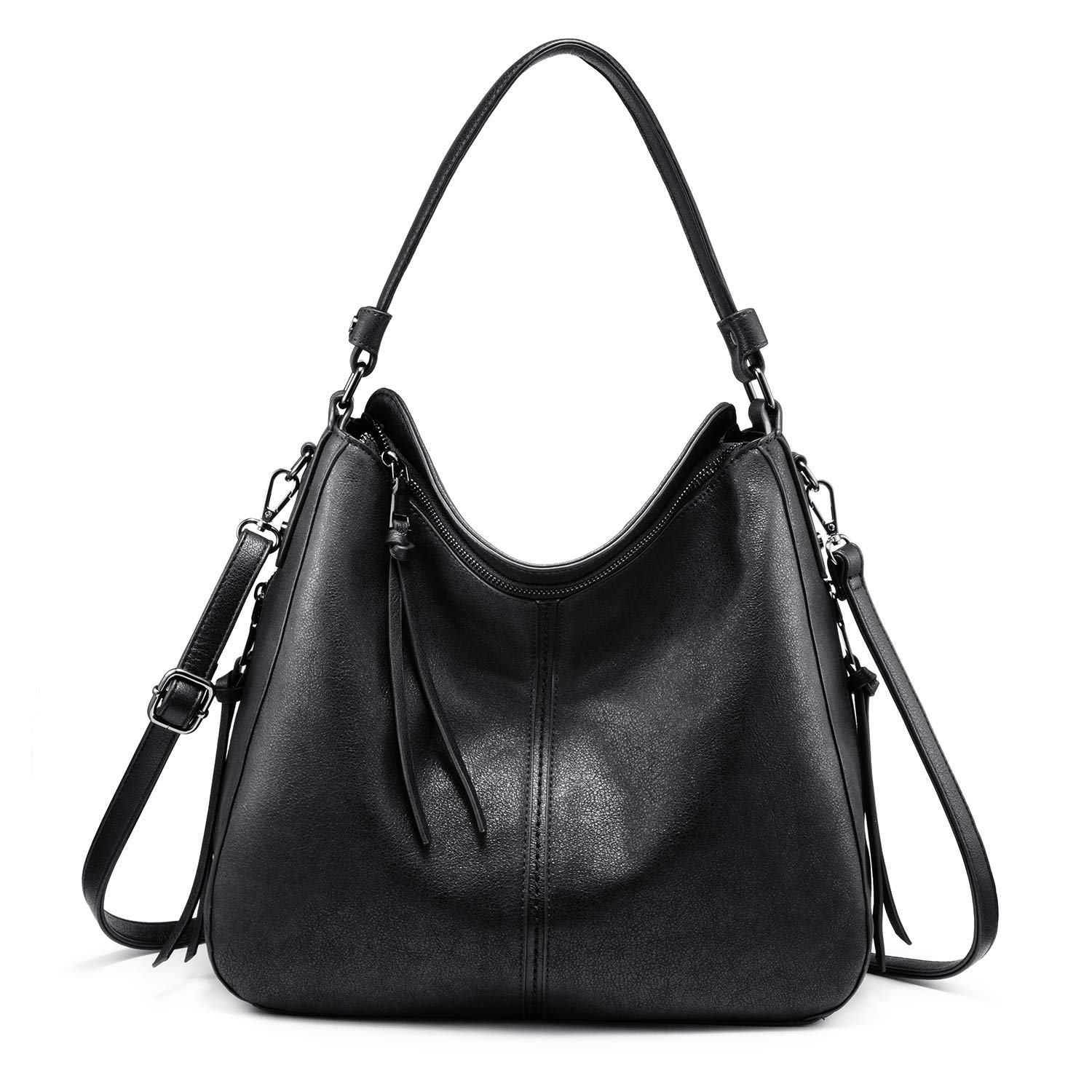 Faux Leather Hobo Bags for Women - Large Tassel Purse for Daily Use & Travel