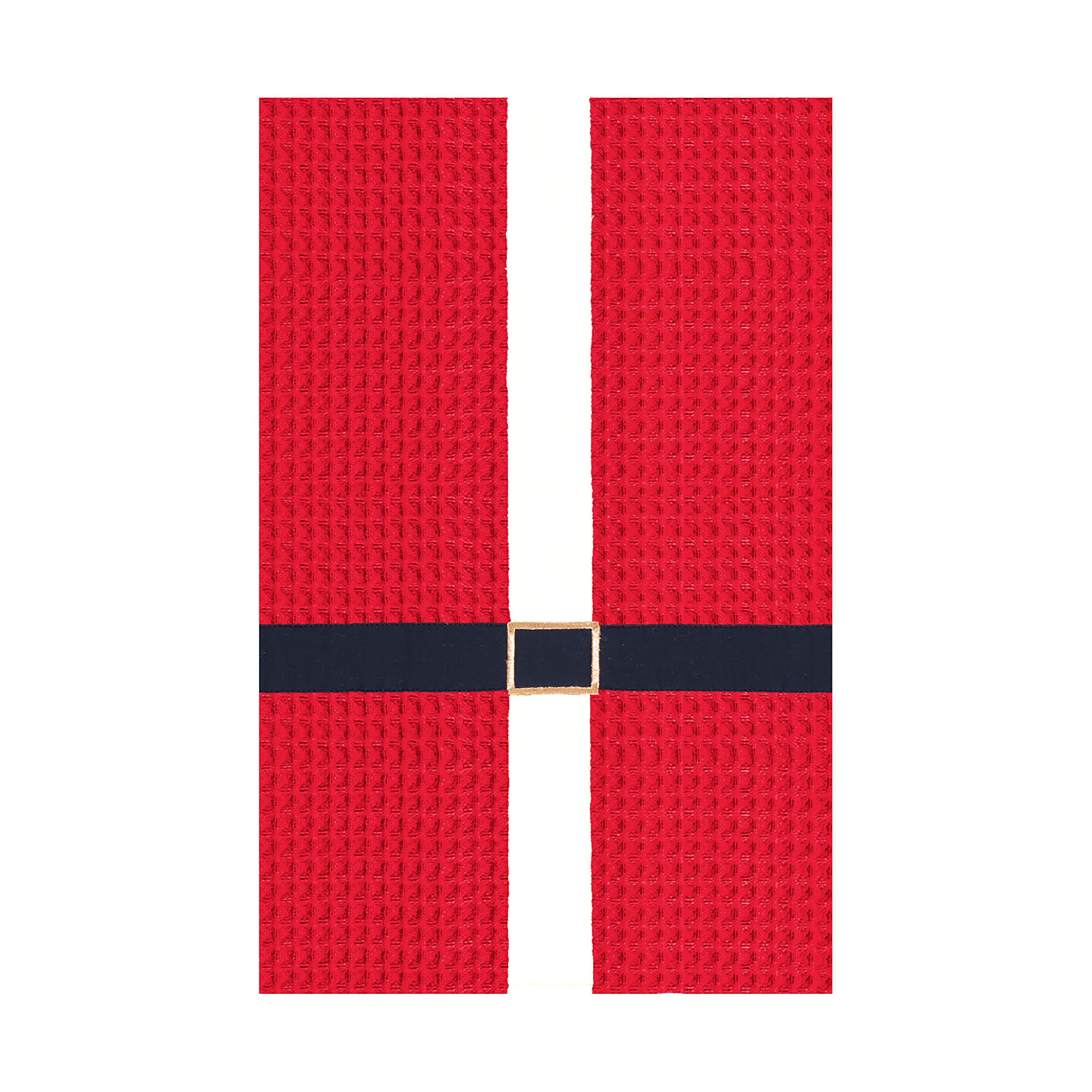 C&F Home Santa Coat Cotton Christmas Waffle Weave Kitchen Towel Set - 18