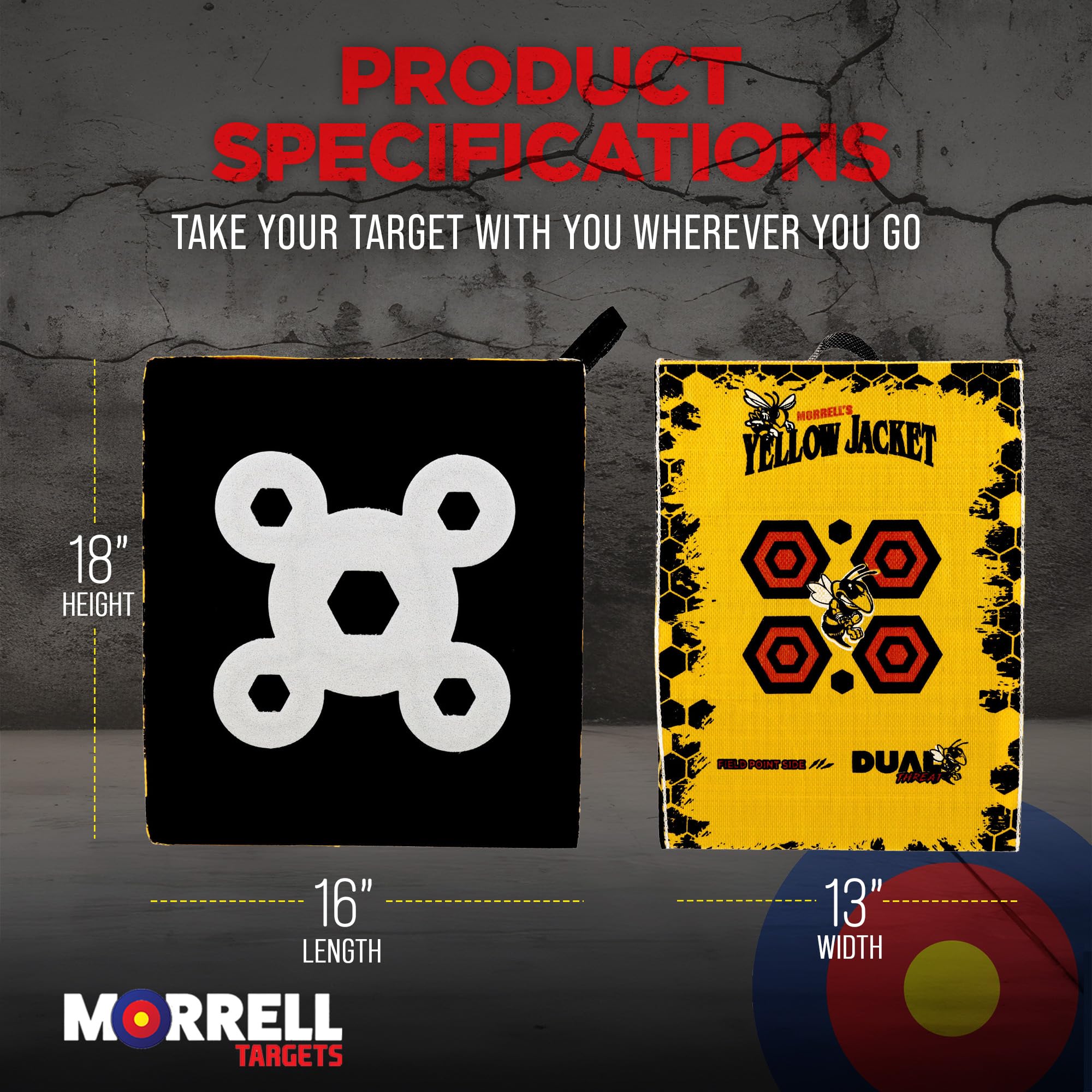 Morrell 380 FPS Weatherproof Foam Archery Target - 2 Pack for Outdoor Practice