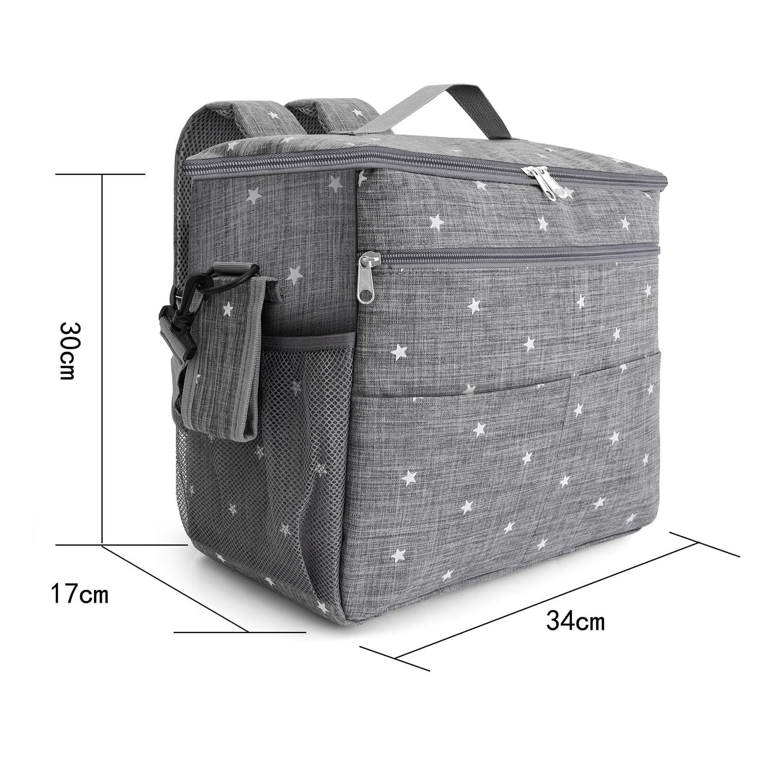 Stylish Universal Stroller Bag with Large Storage Space - Perfect for Diapers, Toys & Baby Essentials on the Go