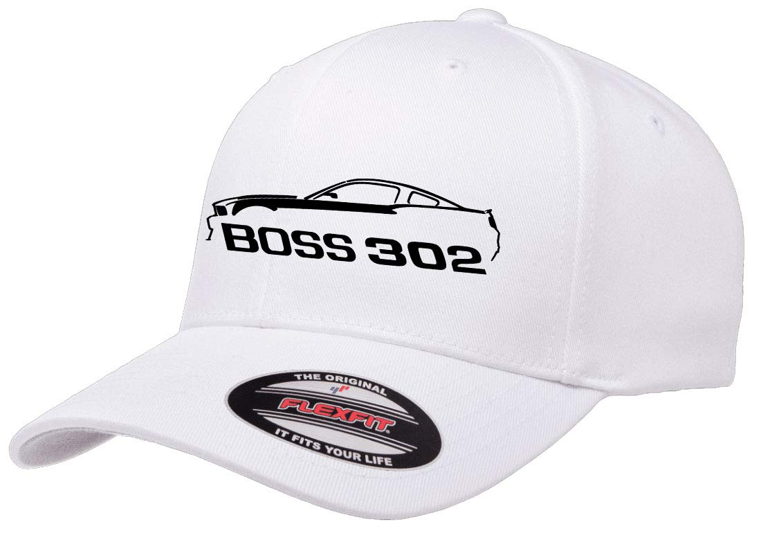 Ford Boss 302 Mustang Classic Car Flexfit Baseball Cap for Driving & Racing