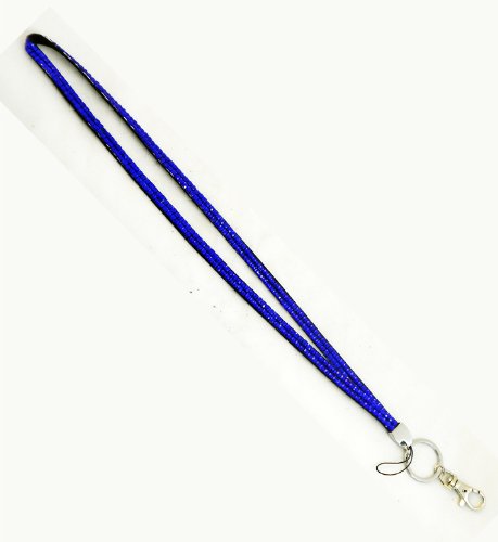 5 Pcs Rhinestone Crystal Bling Badge ID Holder Key Lanyard - Stylish & Durable for Work, Events, Party Accessories (Multiple Colors)