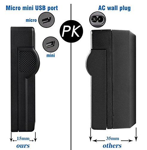 Original Micro USB Charger & Replacement Battery for Panasonic HC-VXF990 HC-VXF990EB-K HC-VXF990EG-K HD Camcorder - Perfect for Travel Vlogging & Professional Video Recording